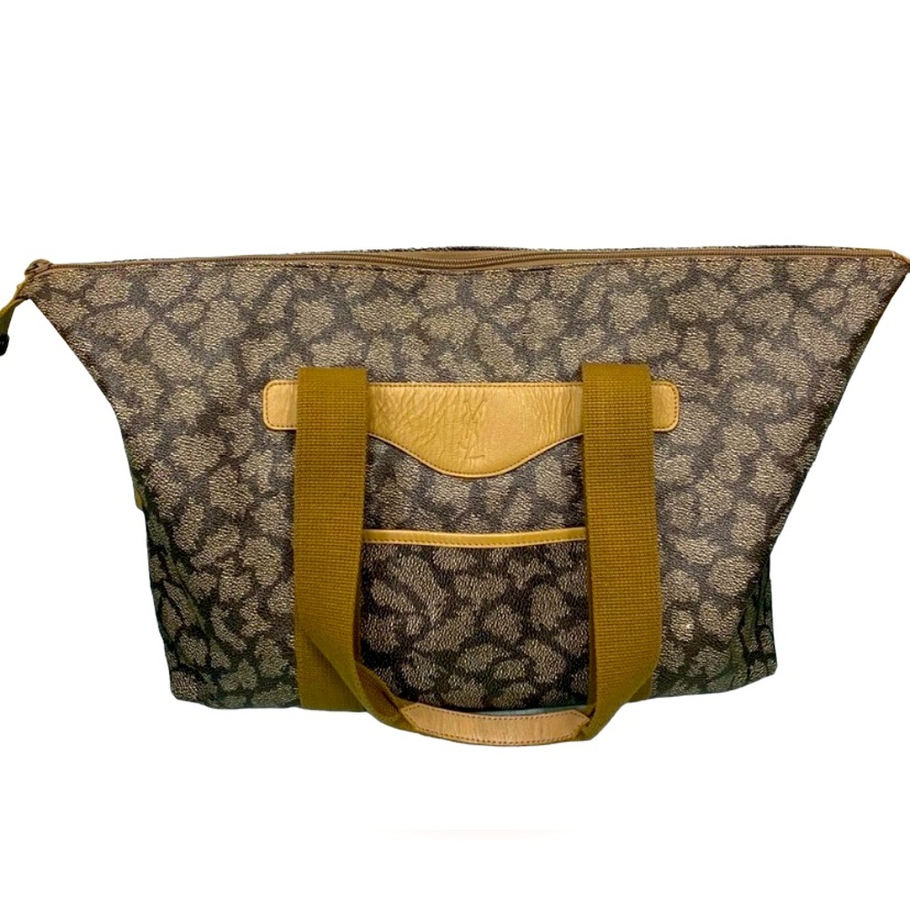 Vintage YSL Giraffe Travel Tote / Duffle